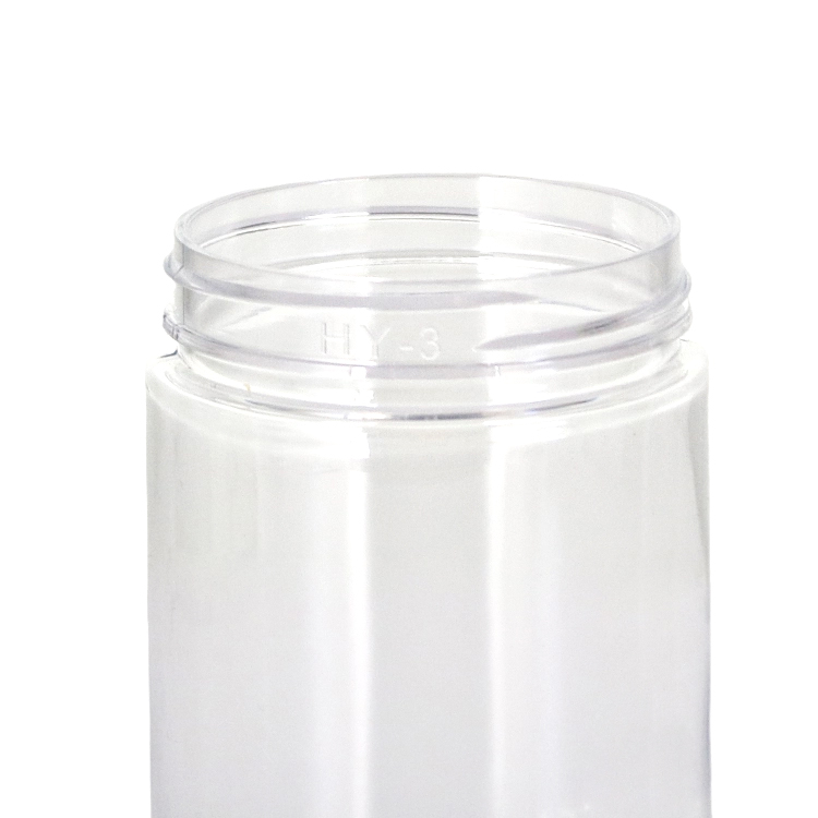 スキンケアの包装のためのアルミニウムふたが付いている明確なペット プラスチック クリーム色の瓶