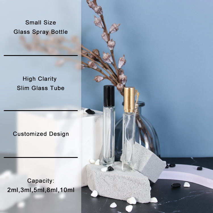 香水用10mlポータブルガラススプレーボトル